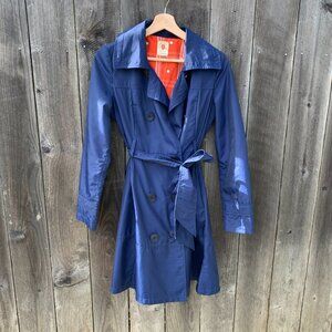 Tulle Rain Trench Coat Anthropologie XS